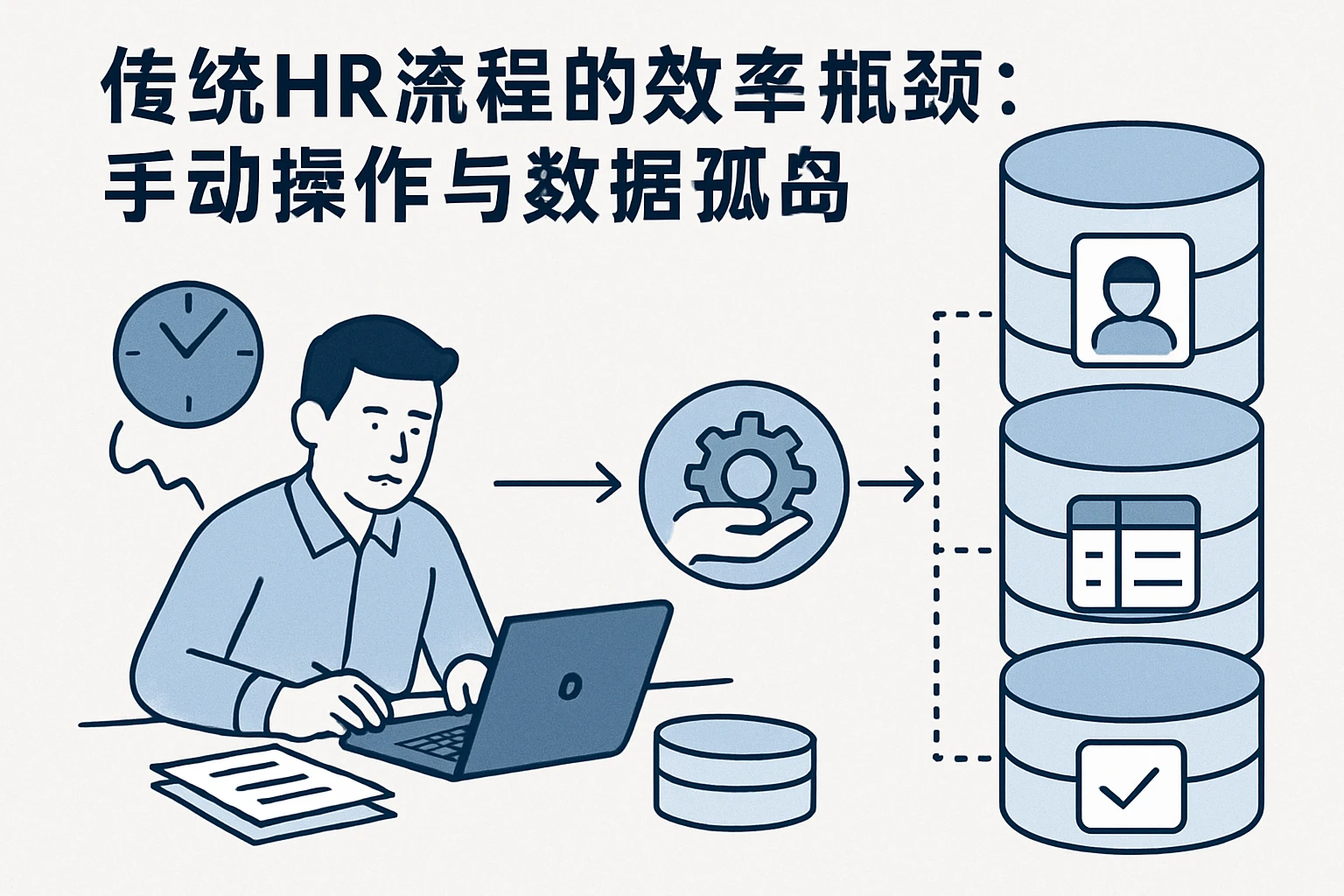2. 传统HR流程的效率瓶颈：手动操作与数据孤岛