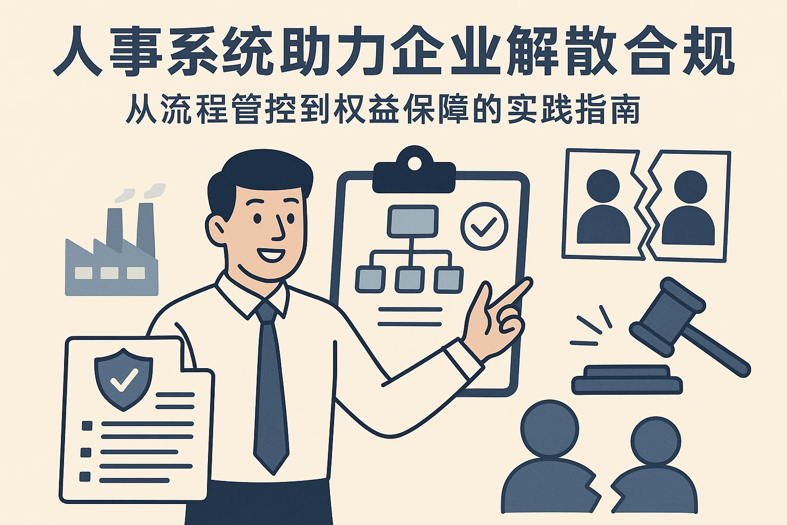 人事系统助力企业解散合规：从流程管控到权益保障的实践指南