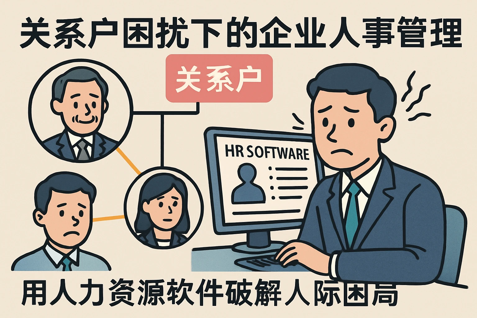 关系户困扰下的企业人事管理：用人力资源软件破解人际困局
