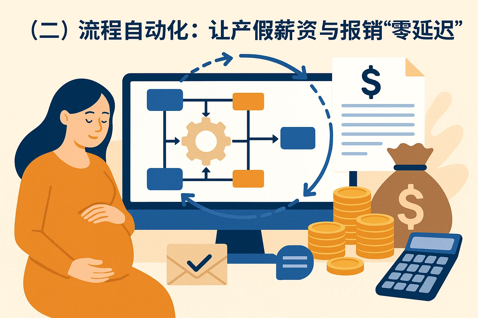 （二）流程自动化：让产假薪资与报销“零延迟”