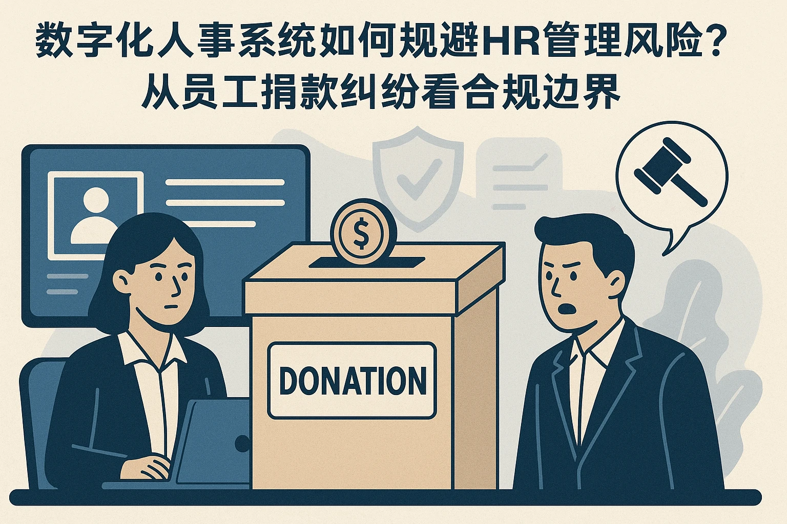 数字化人事系统如何规避HR管理风险？从员工捐款纠纷看合规边界