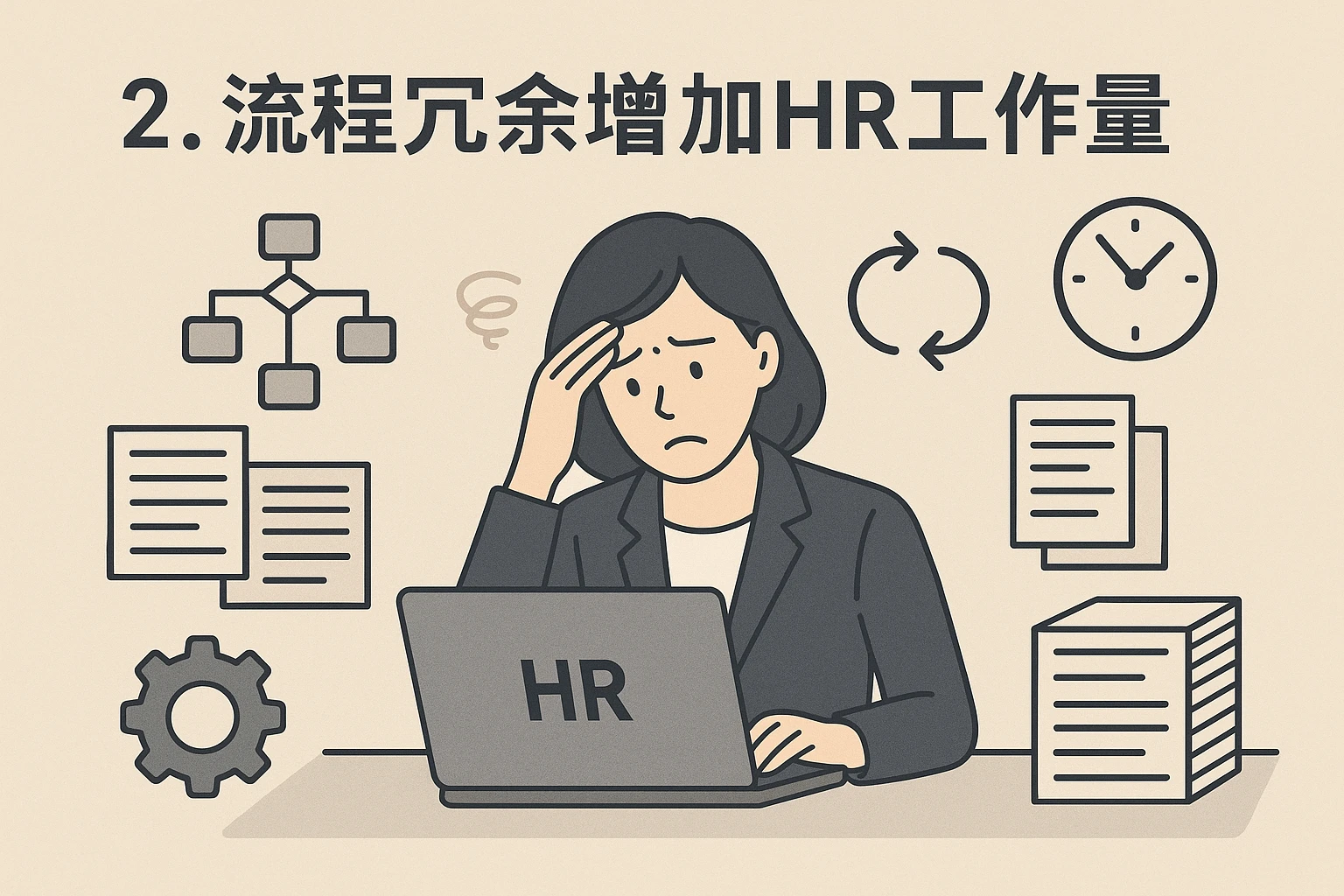 2. 流程冗余增加HR工作量