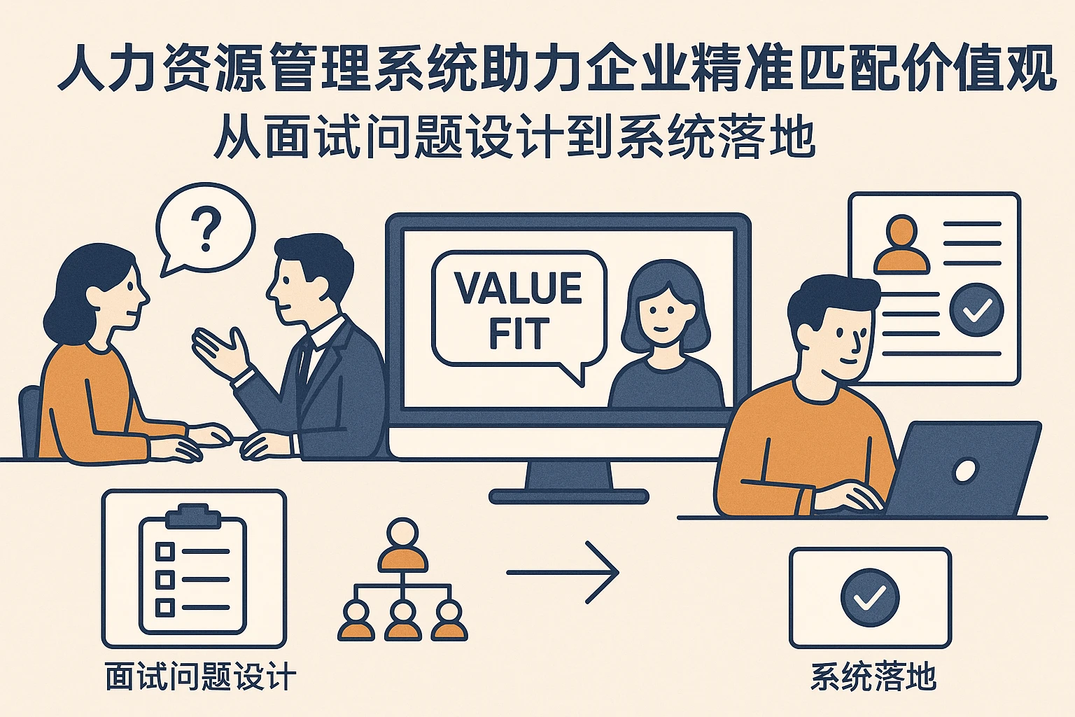 人力资源管理系统助力企业精准匹配价值观：从面试问题设计到系统落地