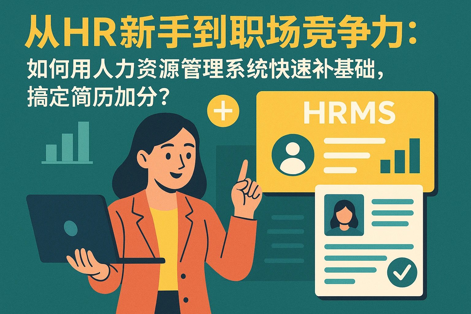 从HR新手到职场竞争力：如何用人力资源管理系统快速补基础，搞定简历加分？
