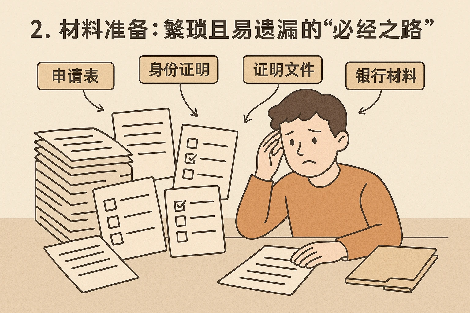 2. 材料准备：繁琐且易遗漏的“必经之路”