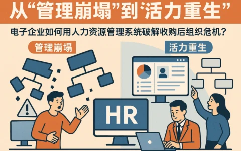 从“管理崩塌”到“活力重生”：电子企业如何用人力资源管理系统破解收购后组织危机？