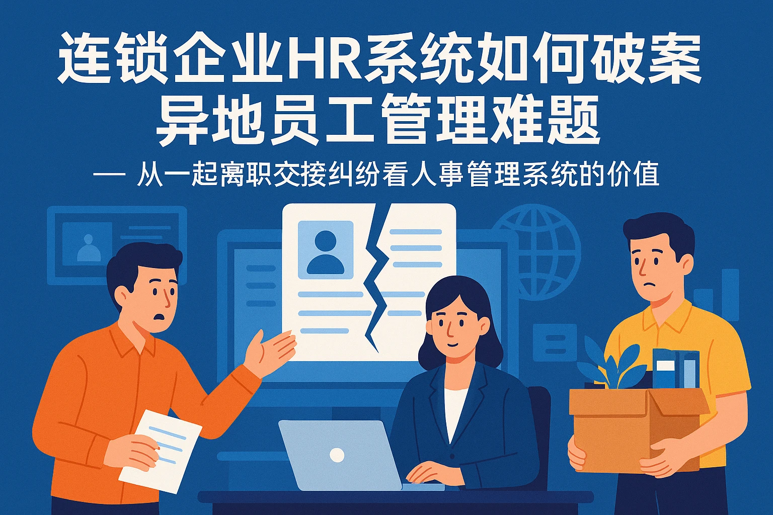 连锁企业HR系统如何破解异地员工管理难题——从一起离职交接纠纷看人事管理系统的价值