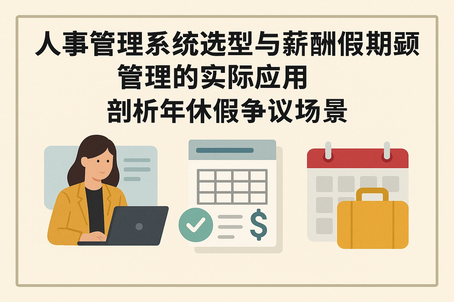 人事管理系统选型与薪酬假期管理的实际应用——剖析年休假争议场景