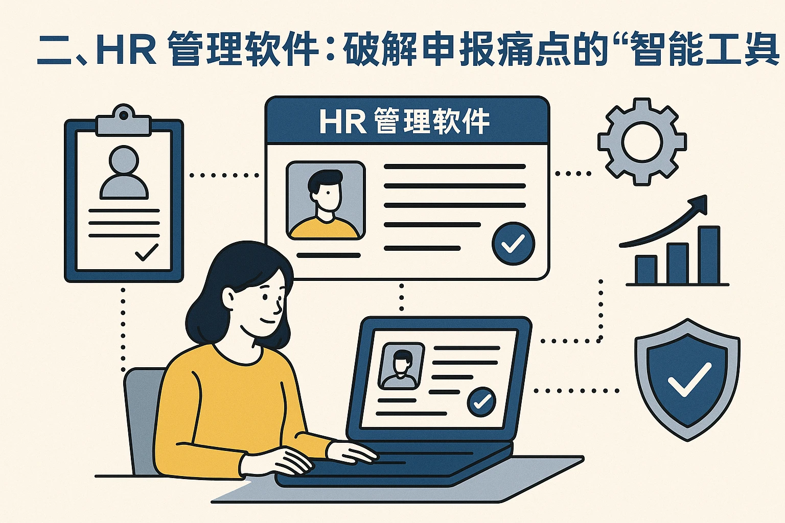 二、HR管理软件：破解申报痛点的“智能工具”