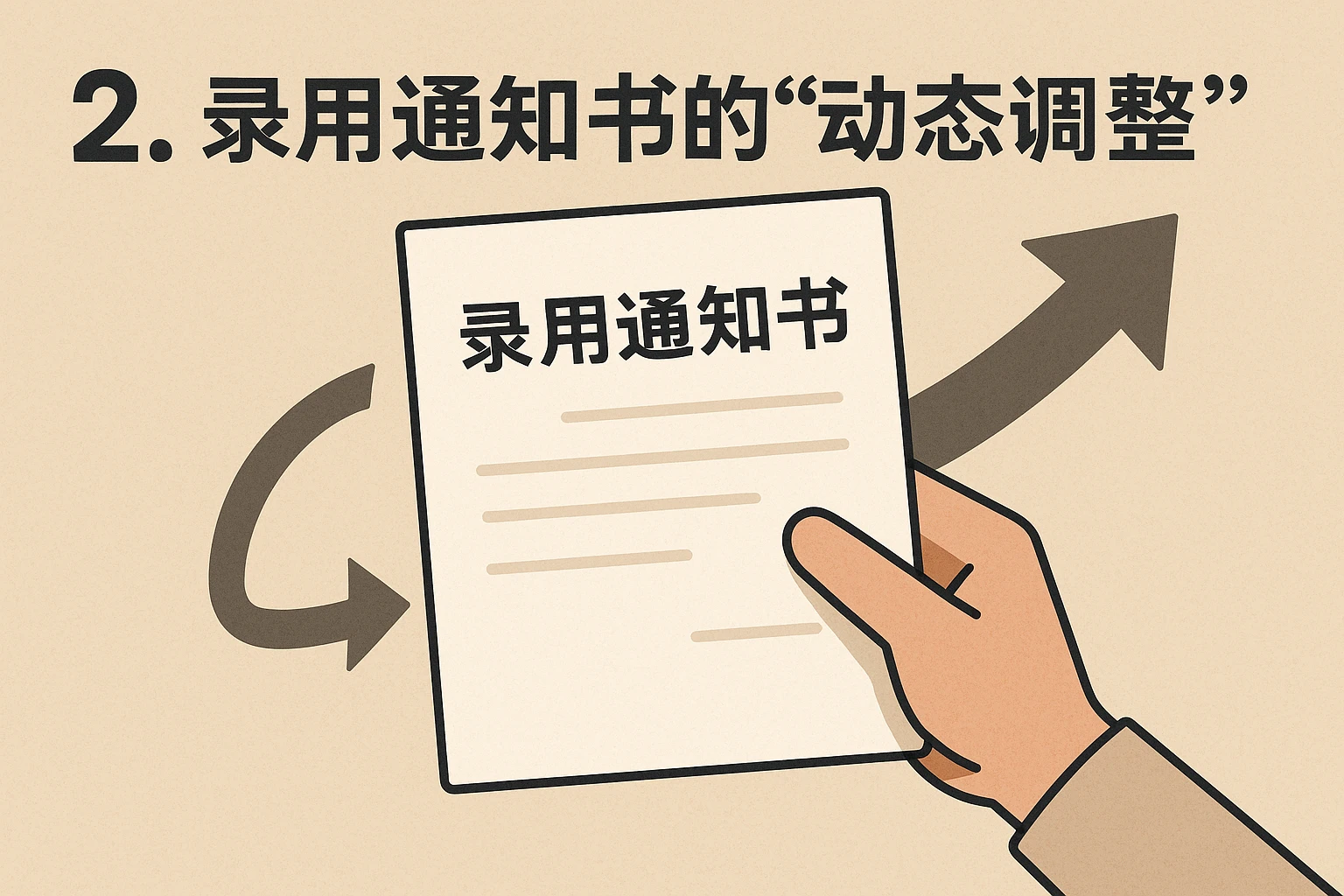 2. 录用通知书的“动态调整”