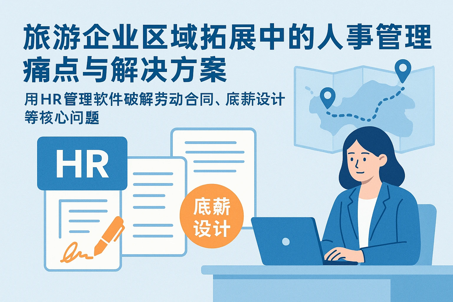 旅游企业区域拓展中的人事管理痛点与解决方案——用HR管理软件破解劳动合同、底薪设计等核心问题