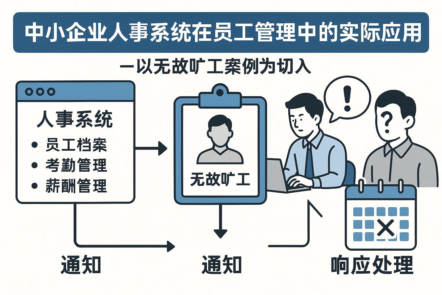 中小企业人事系统在员工管理中的实际应用——以无故旷工案例为切入