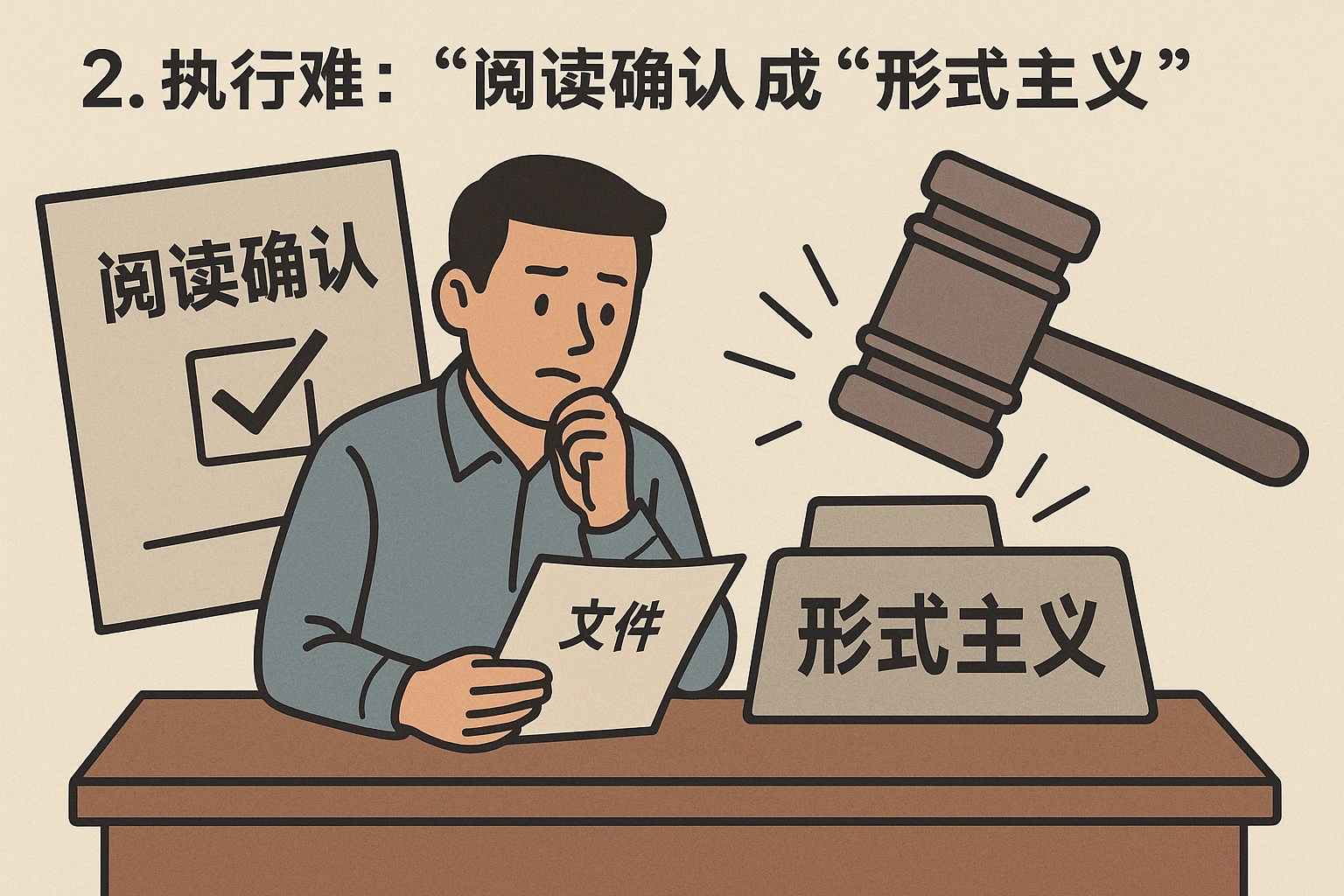 2. 执行难：“阅读确认”成“形式主义”