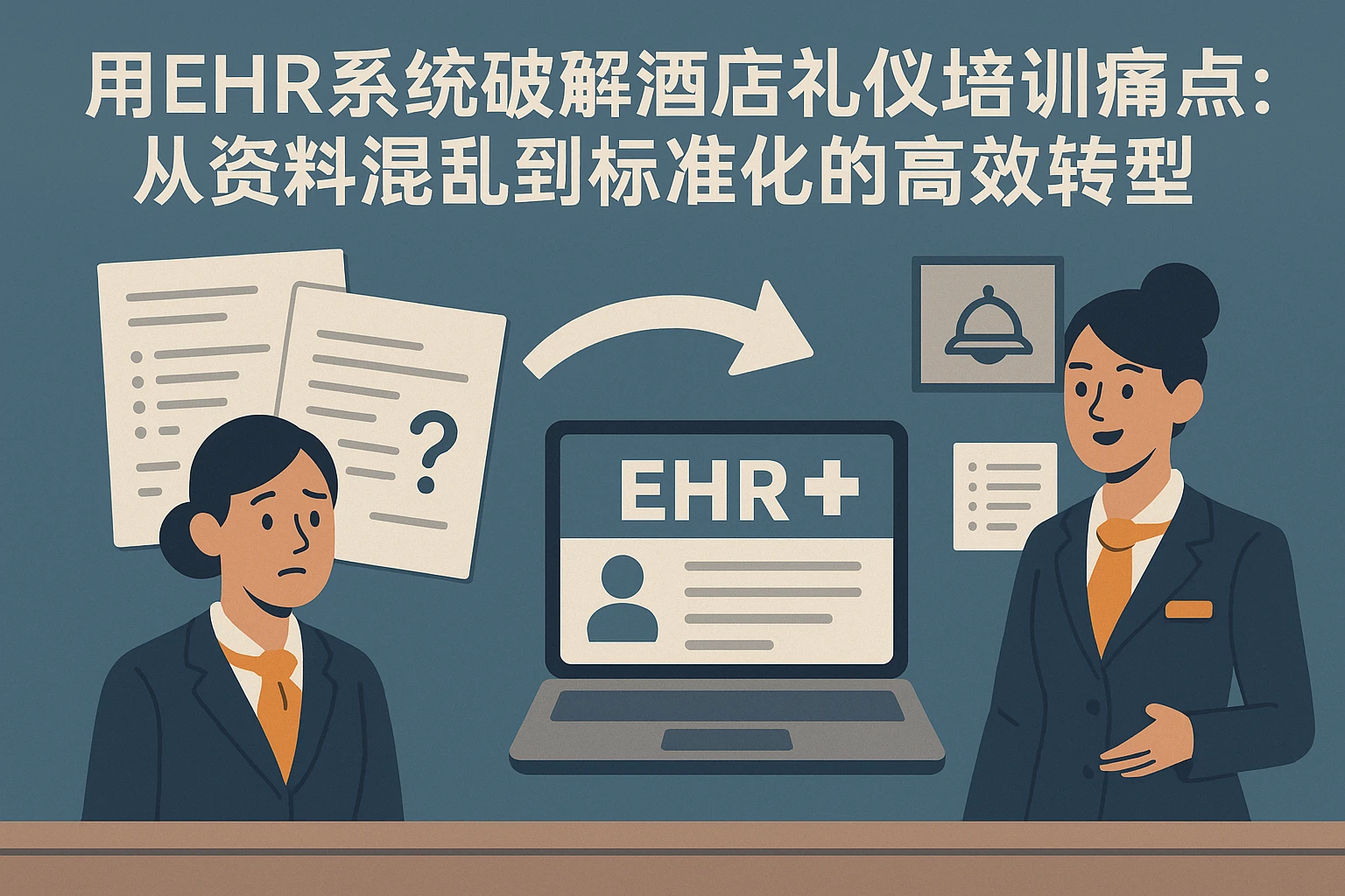 用EHR系统破解酒店礼仪培训痛点：从资料混乱到标准化的高效转型