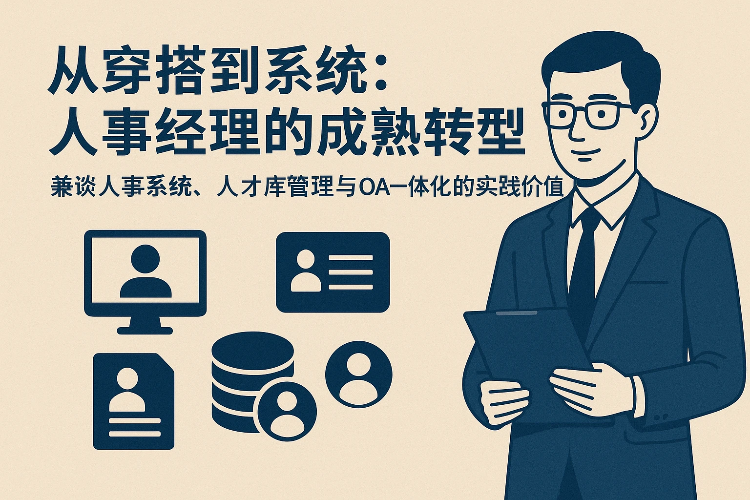 从穿搭到系统：人事经理的成熟转型之路——兼谈人事系统、人才库管理与OA一体化的实践价值