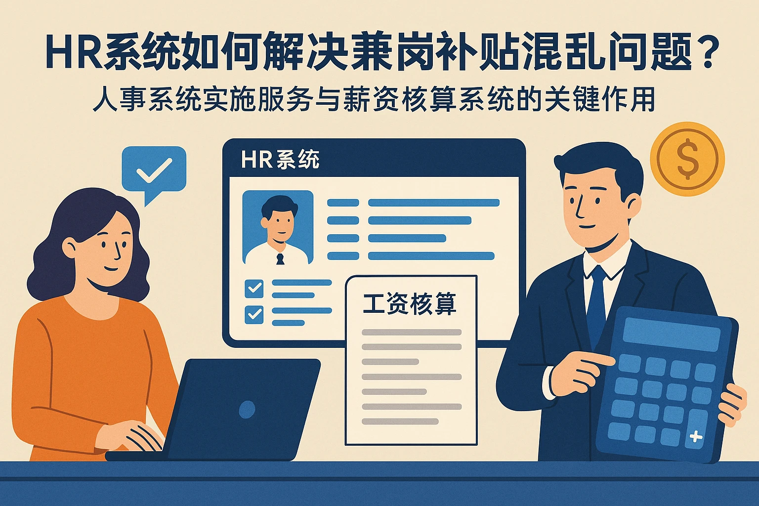 HR系统如何解决兼岗补贴混乱问题？人事系统实施服务与薪资核算系统的关键作用