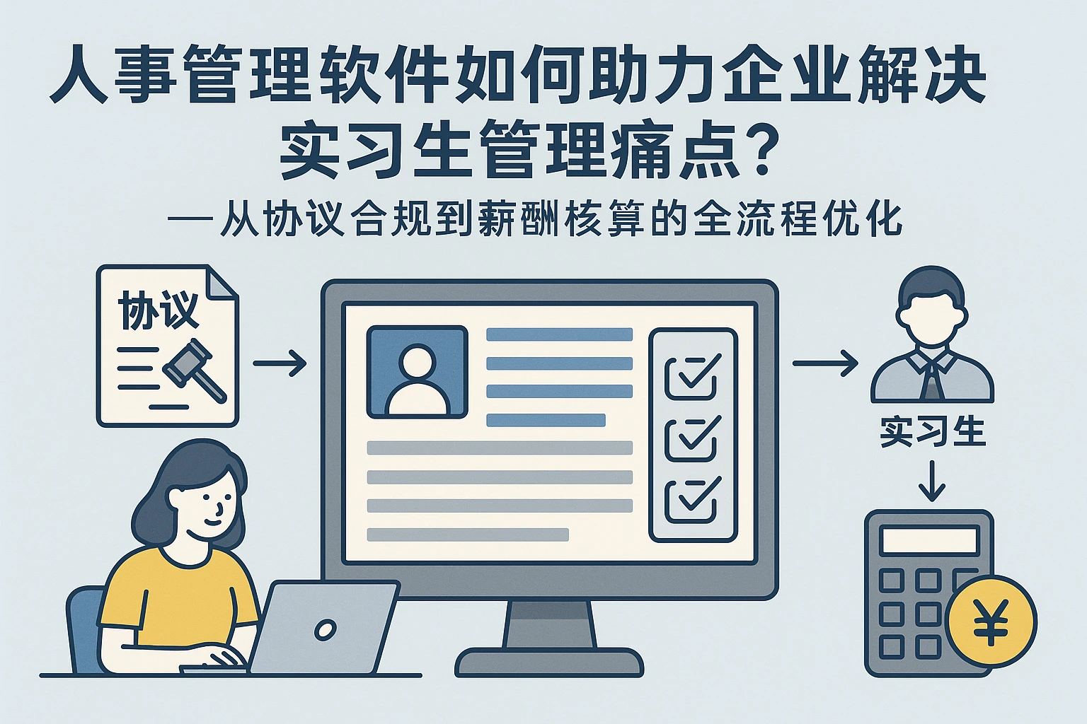 人事管理软件如何助力企业解决实习生管理痛点?——从协议合规到薪酬核算的全流程优化