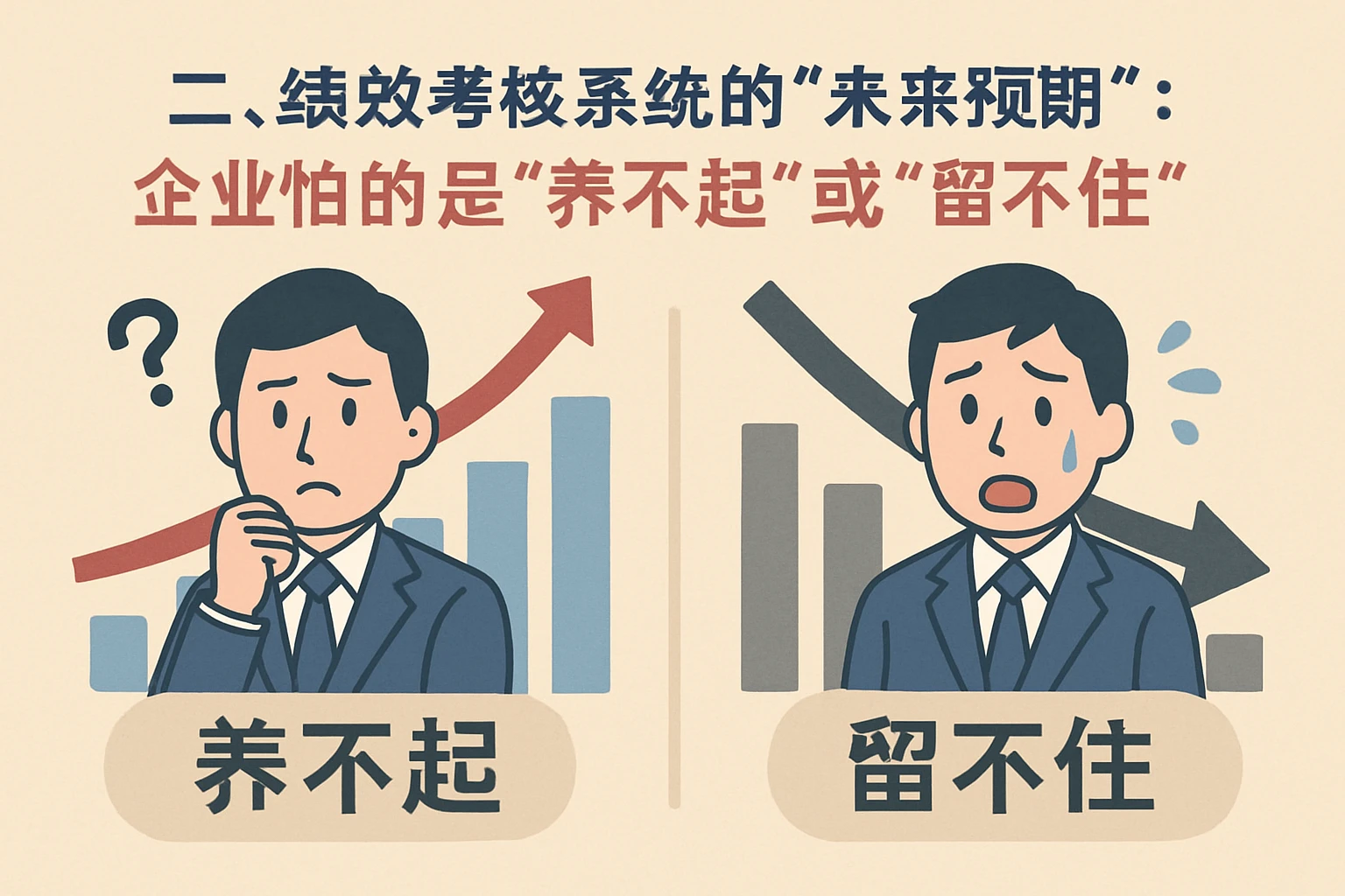 二、绩效考核系统的“未来预期”：企业怕的是“养不起”或“留不住”
