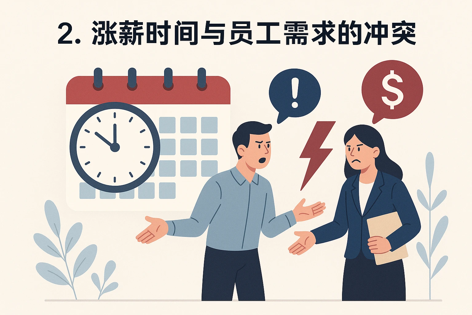 2. 涨薪时间与员工需求的冲突