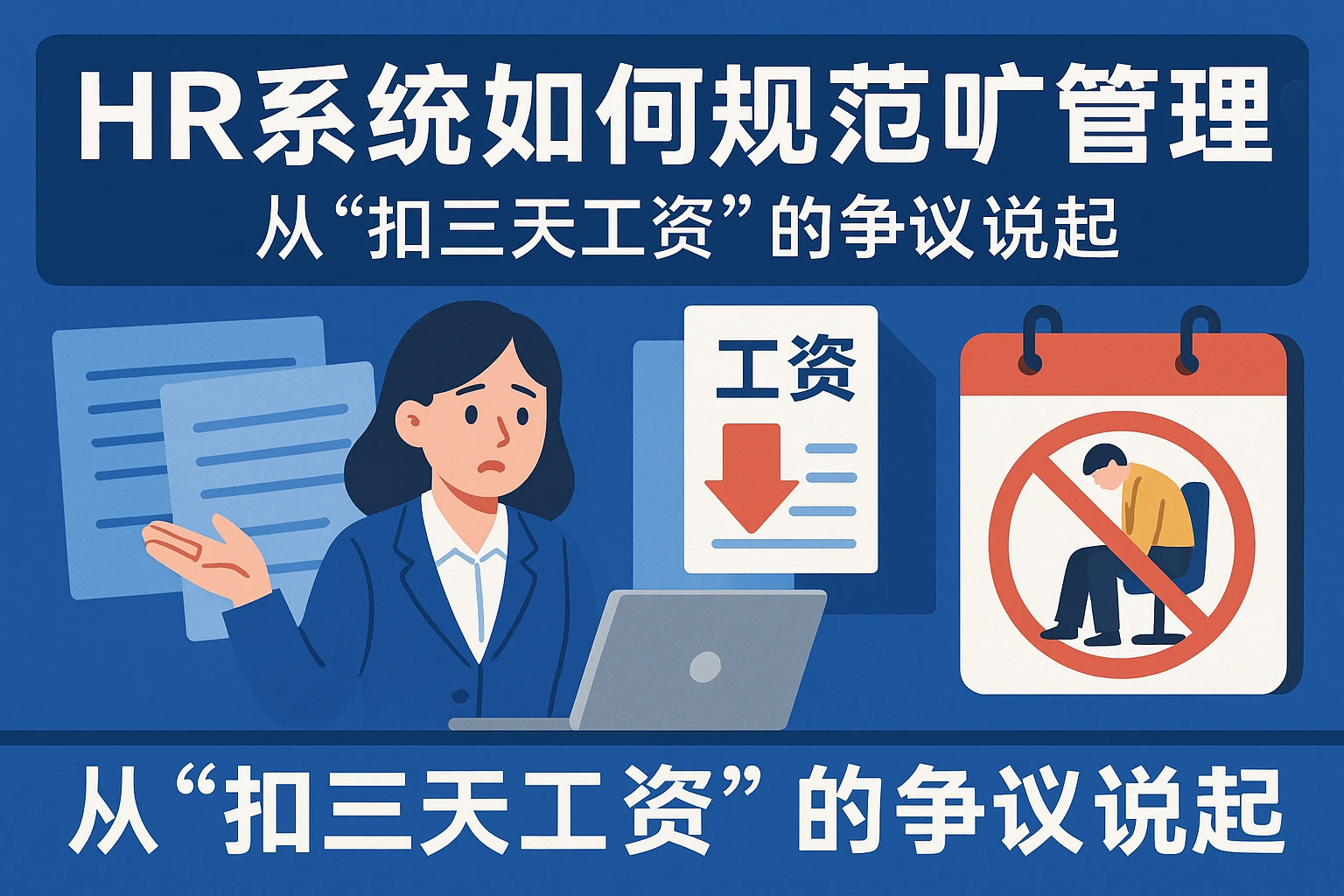 HR系统如何规范旷工管理？从“扣三天工资”的争议说起