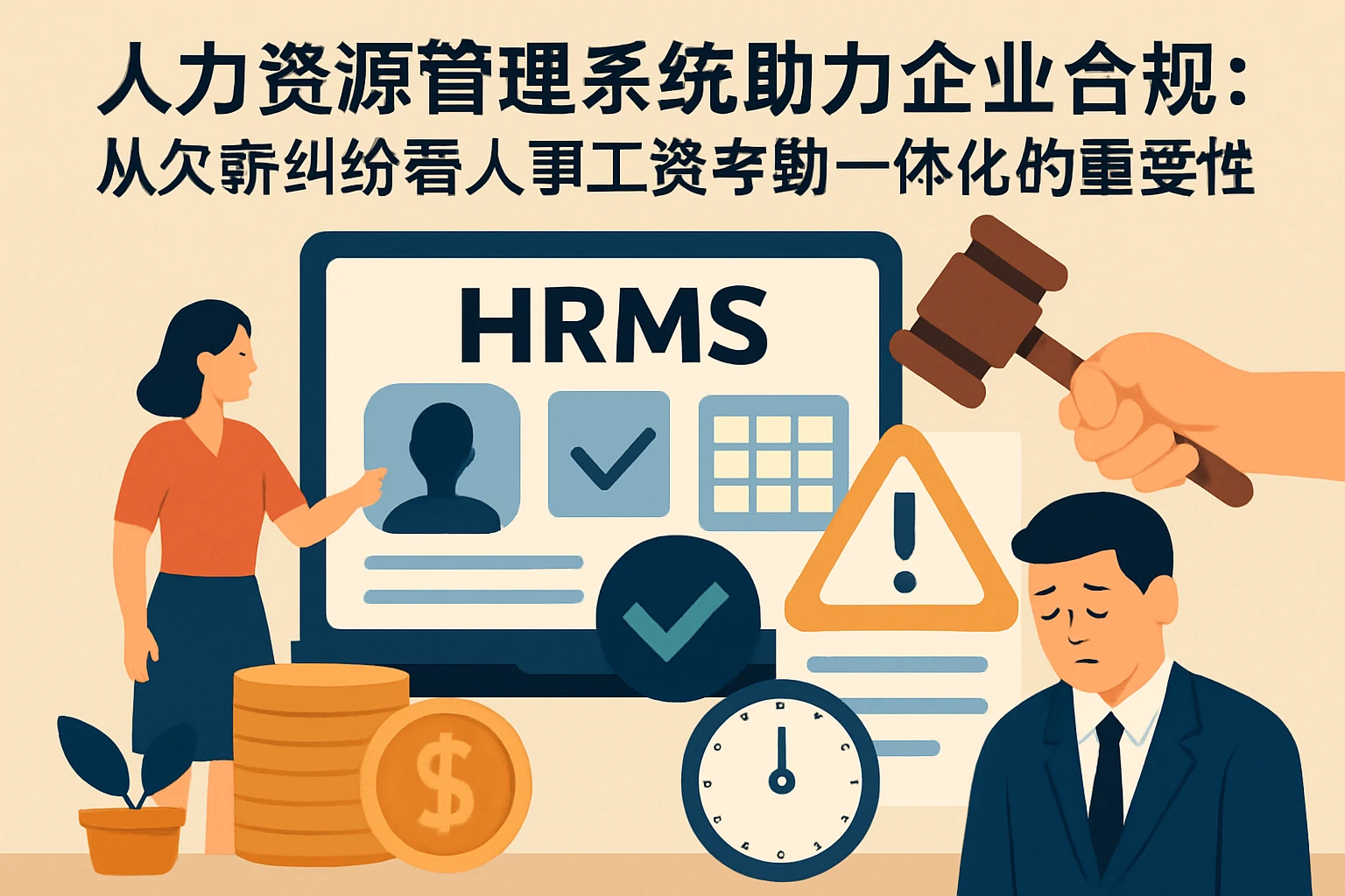 人力资源管理系统助力企业合规：从欠薪纠纷看人事工资考勤一体化的重要性