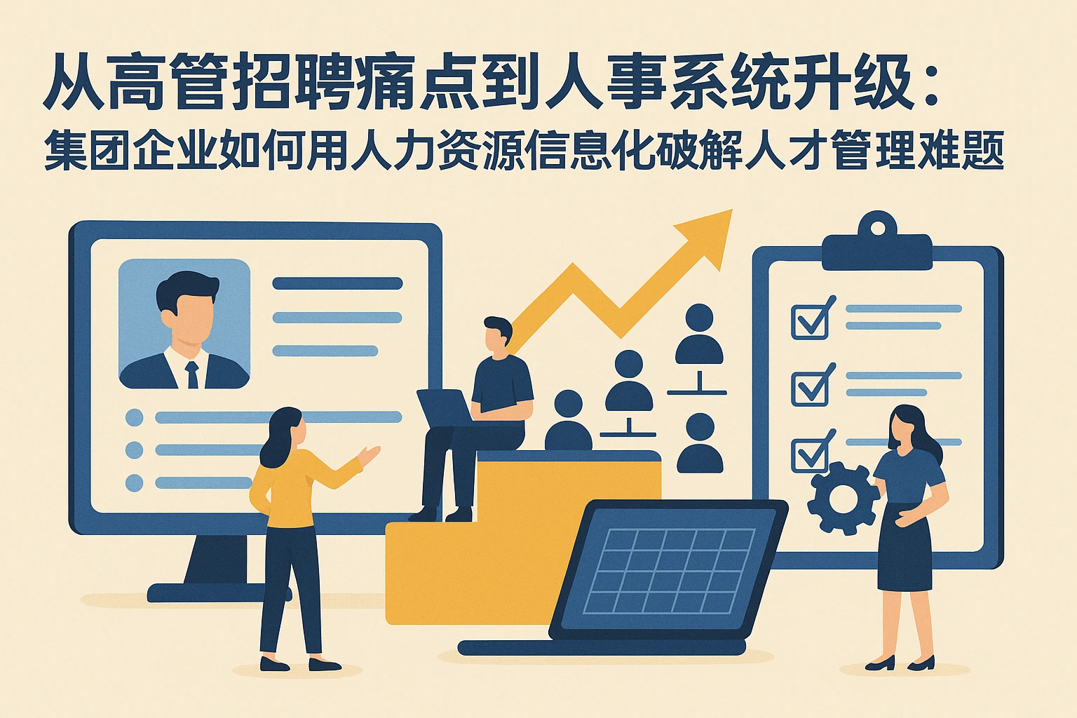 从高管招聘痛点到人事系统升级：集团企业如何用人力资源信息化破解人才管理难题