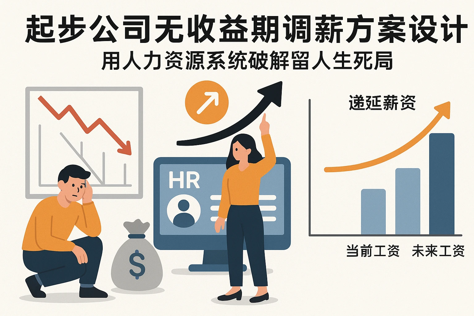 起步公司无收益期调薪方案设计：用人力资源系统破解留人生死局