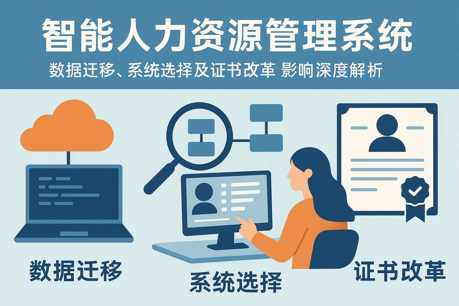 智能人力资源管理系统：数据迁移、系统选择及证书改革影响深度解析