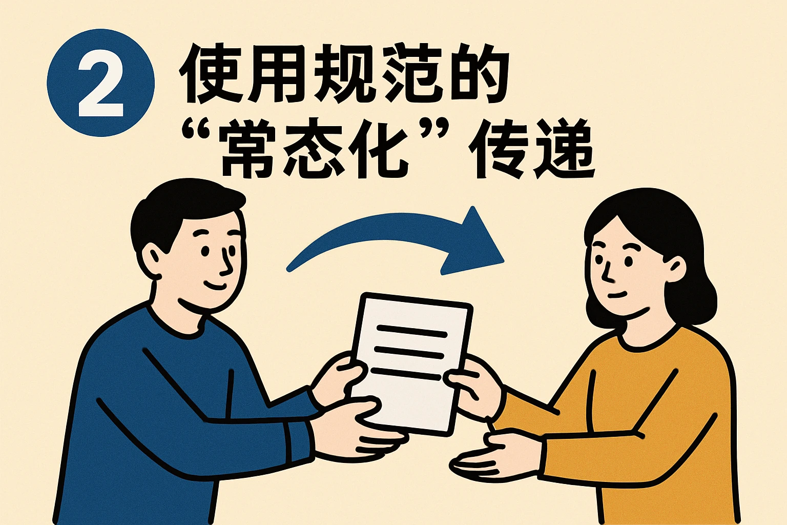 2. 使用规范的“常态化”传递