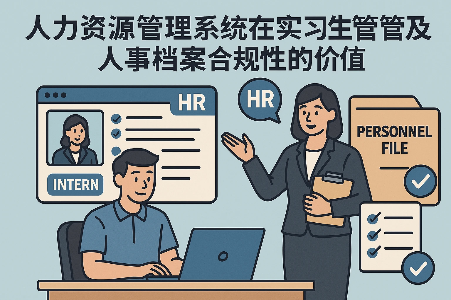 人力资源管理系统在实习生管理及人事档案合规性的价值