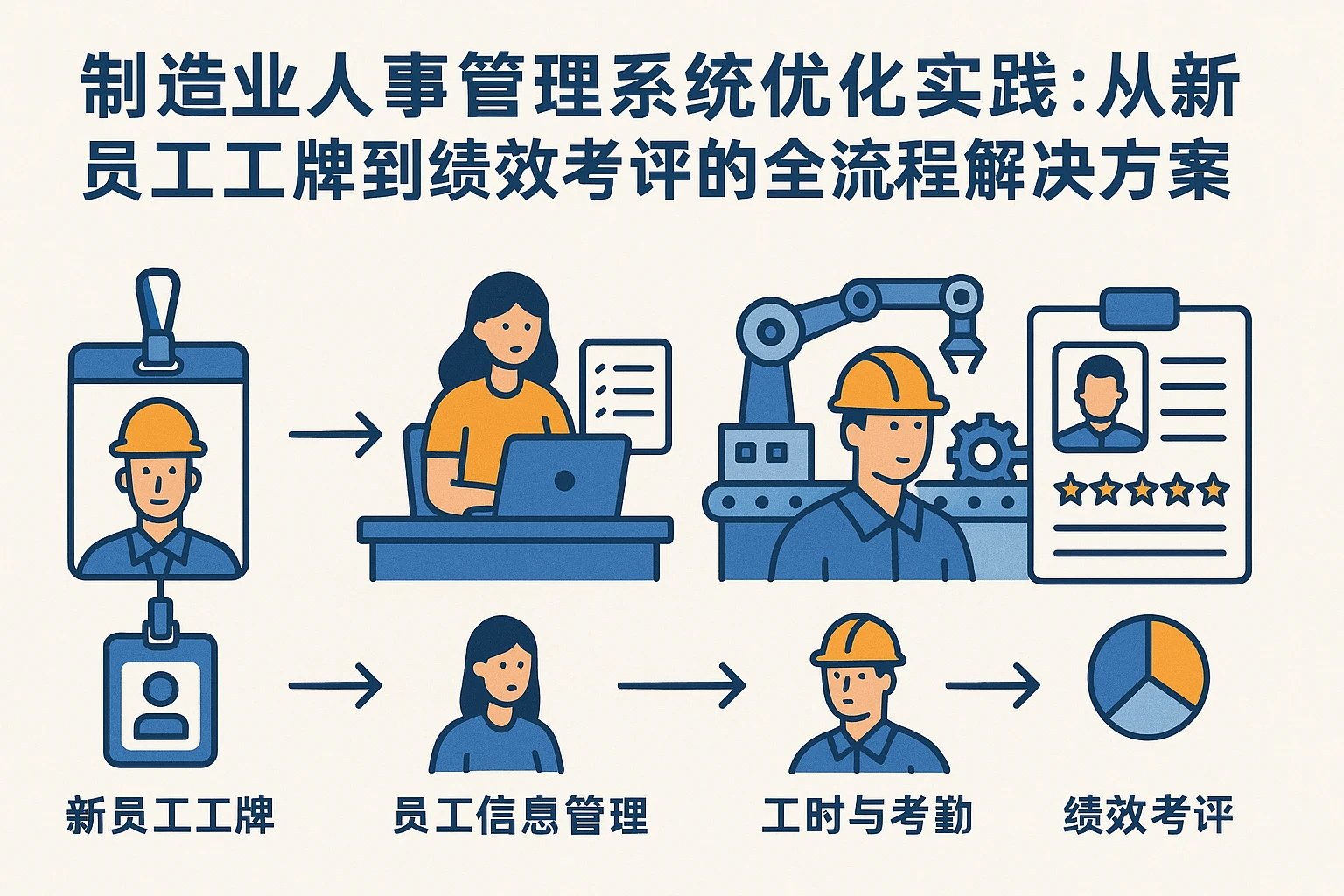 制造业人事管理系统优化实践：从新员工工牌到绩效考评的全流程解决方案