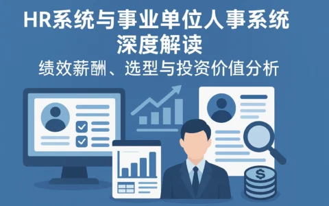 HR系统与事业单位人事系统深度解读：绩效薪酬、选型与投资价值分析