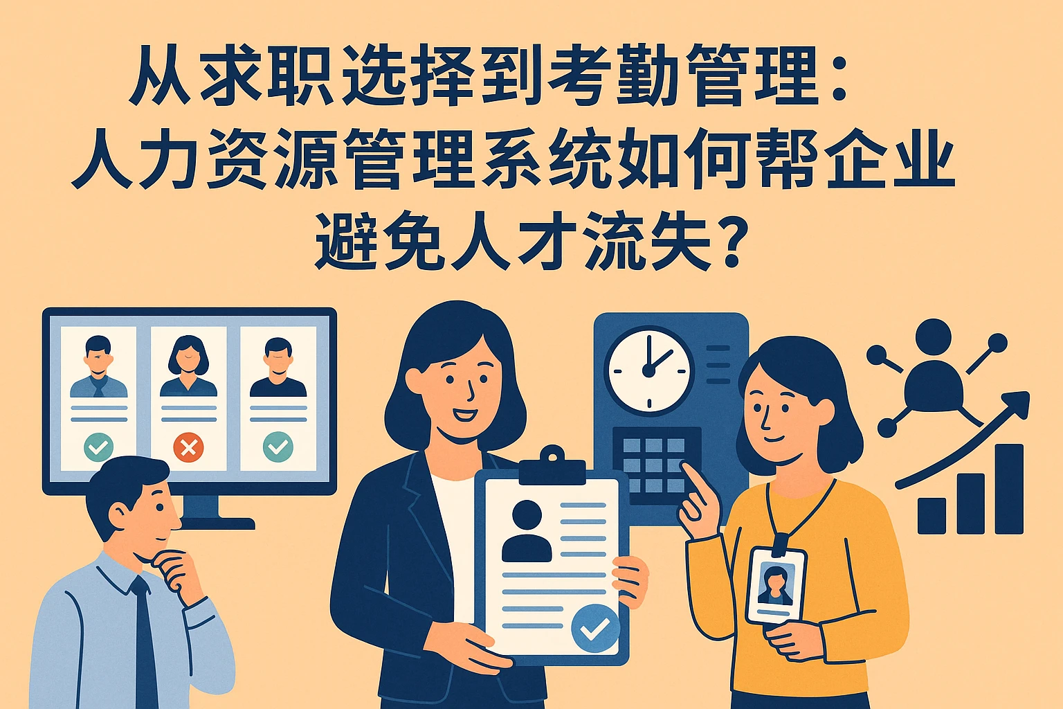 从求职选择到考勤管理：人力资源管理系统如何帮企业避免人才流失？