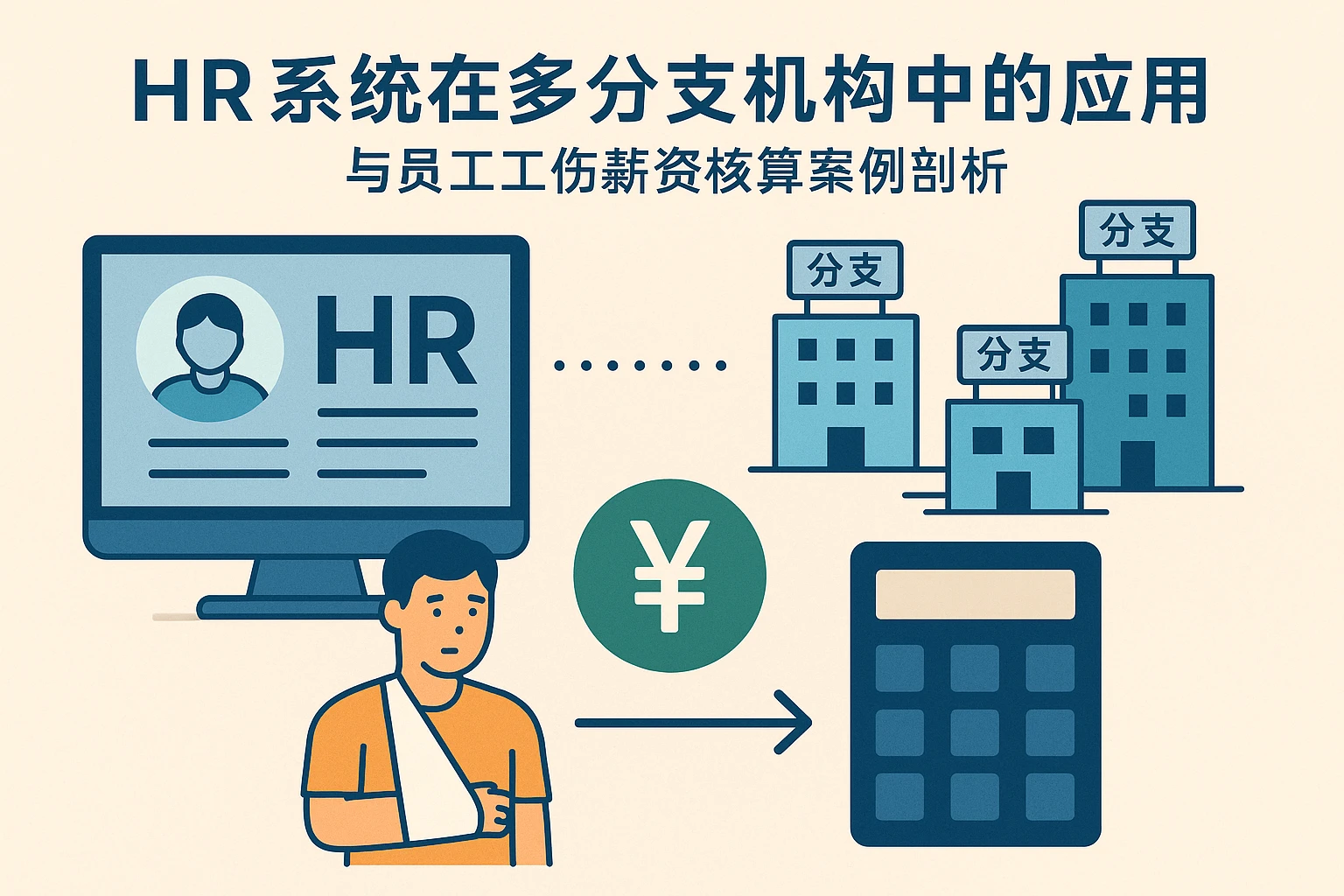 HR系统在多分支机构中的应用与员工工伤薪资核算案例剖析