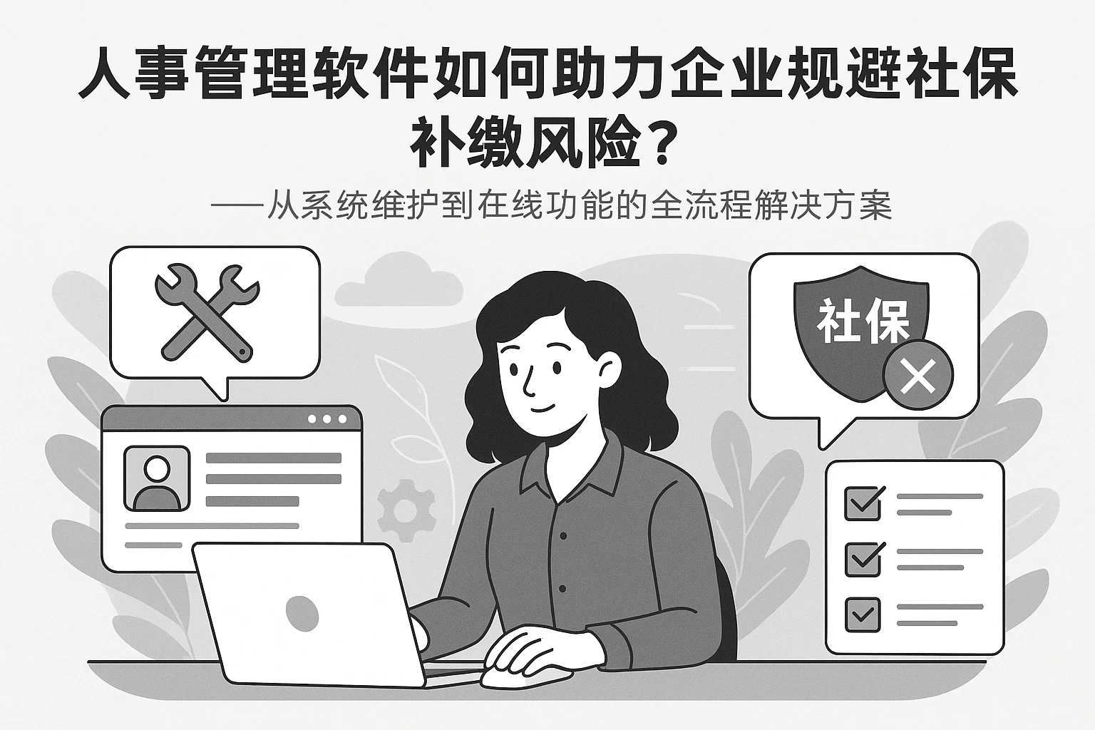 人事管理软件如何助力企业规避社保补缴风险？——从系统维护到在线功能的全流程解决方案
