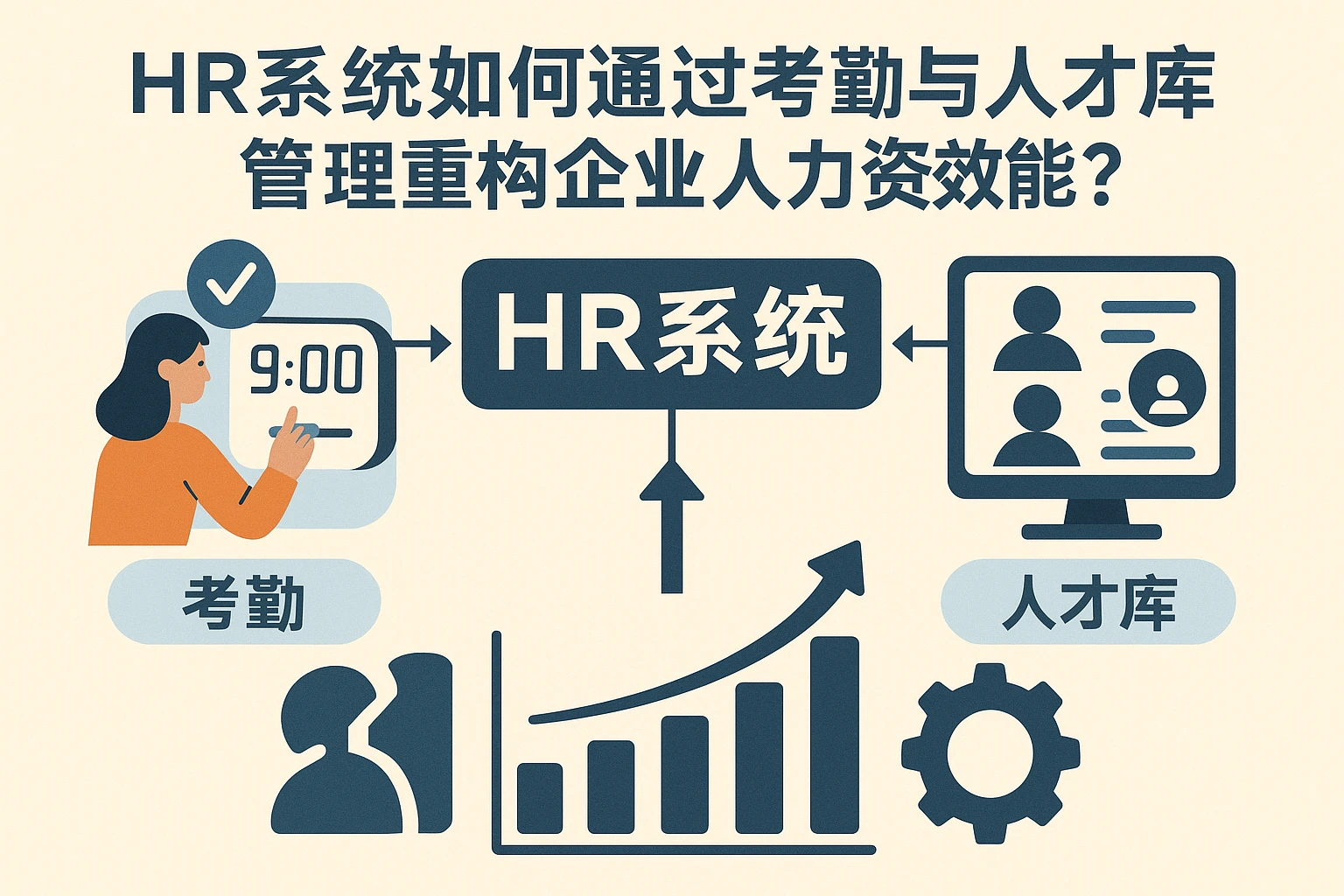 HR系统如何通过考勤与人才库管理重构企业人力资源效能？