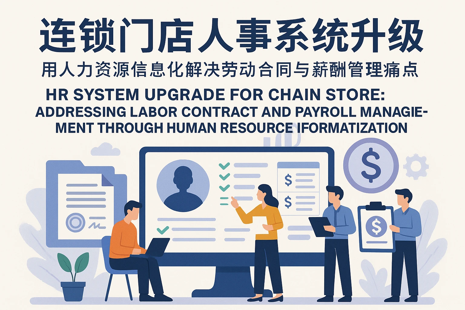 连锁门店人事系统升级：用人力资源信息化解决劳动合同与薪酬管理痛点