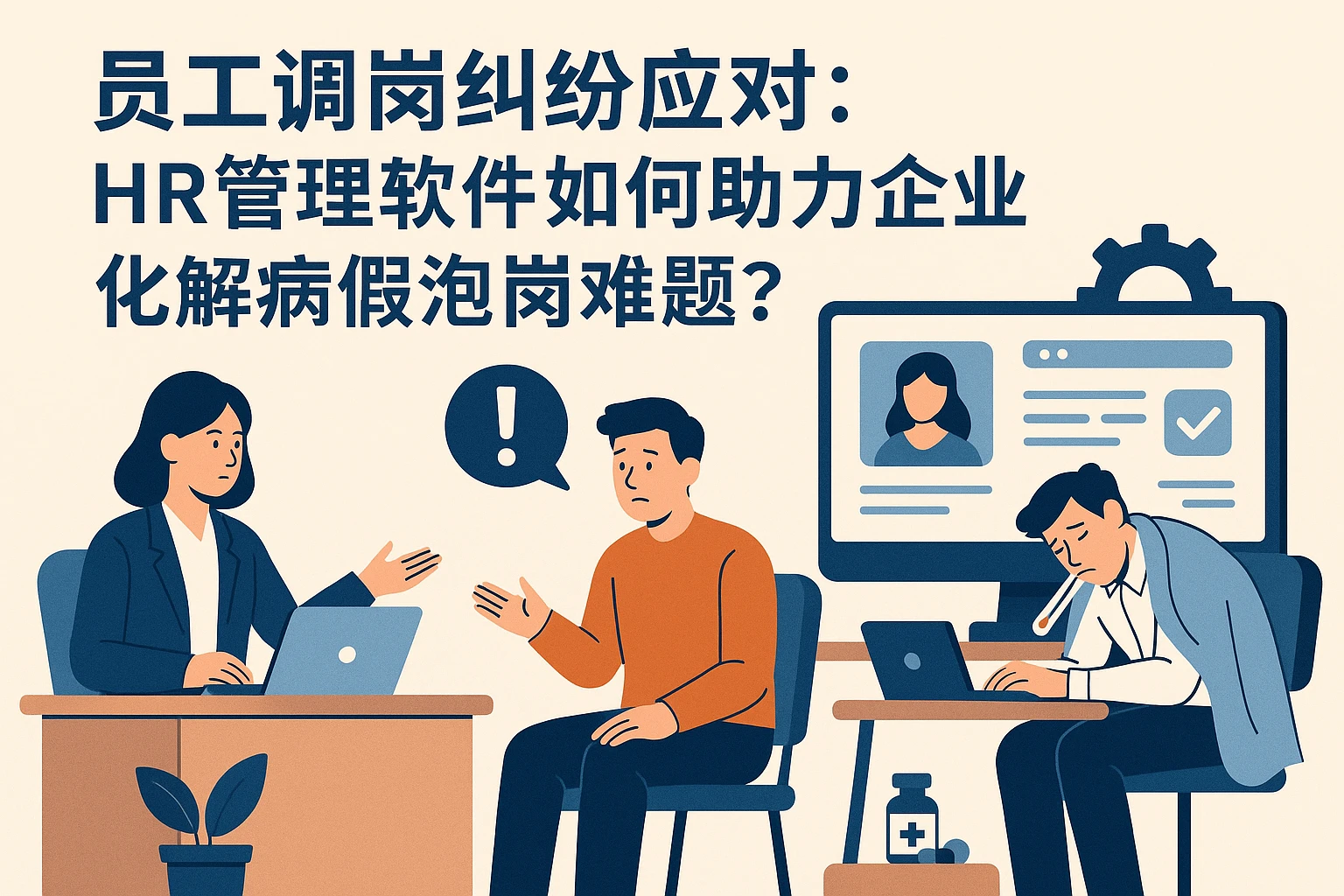 员工调岗纠纷应对：HR管理软件如何助力企业化解病假泡岗难题？