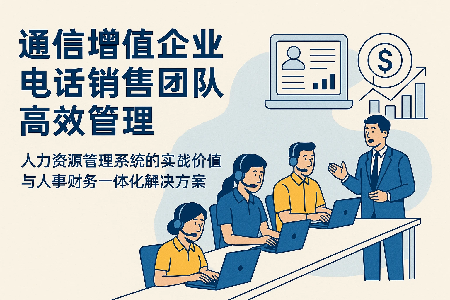通信增值企业电话销售团队高效管理：人力资源管理系统的实战价值与人事财务一体化解决方案