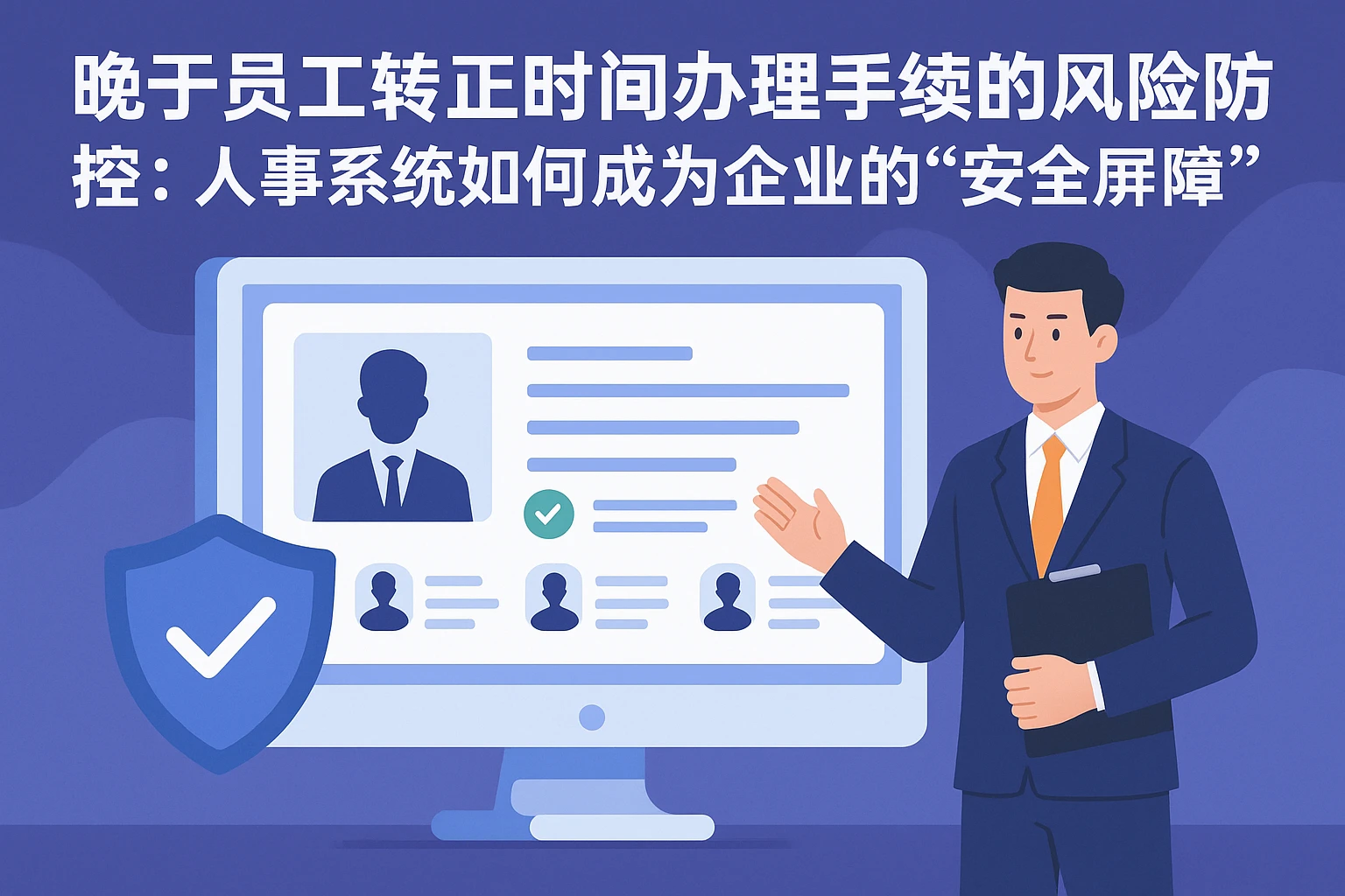 晚于员工转正时间办理手续的风险防控：人事系统如何成为企业的“安全屏障”
