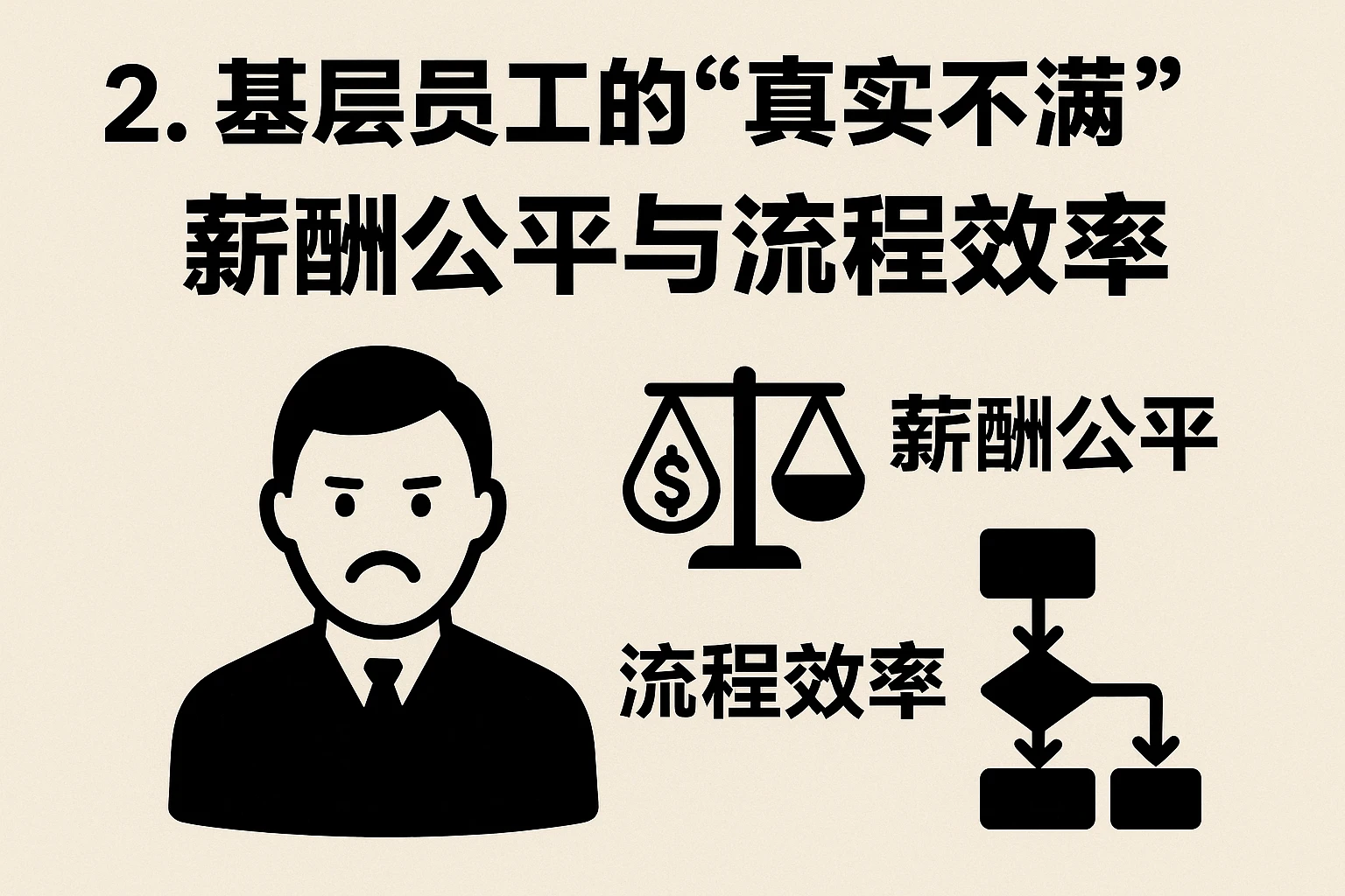 2. 基层员工的“真实不满”：薪酬公平与流程效率