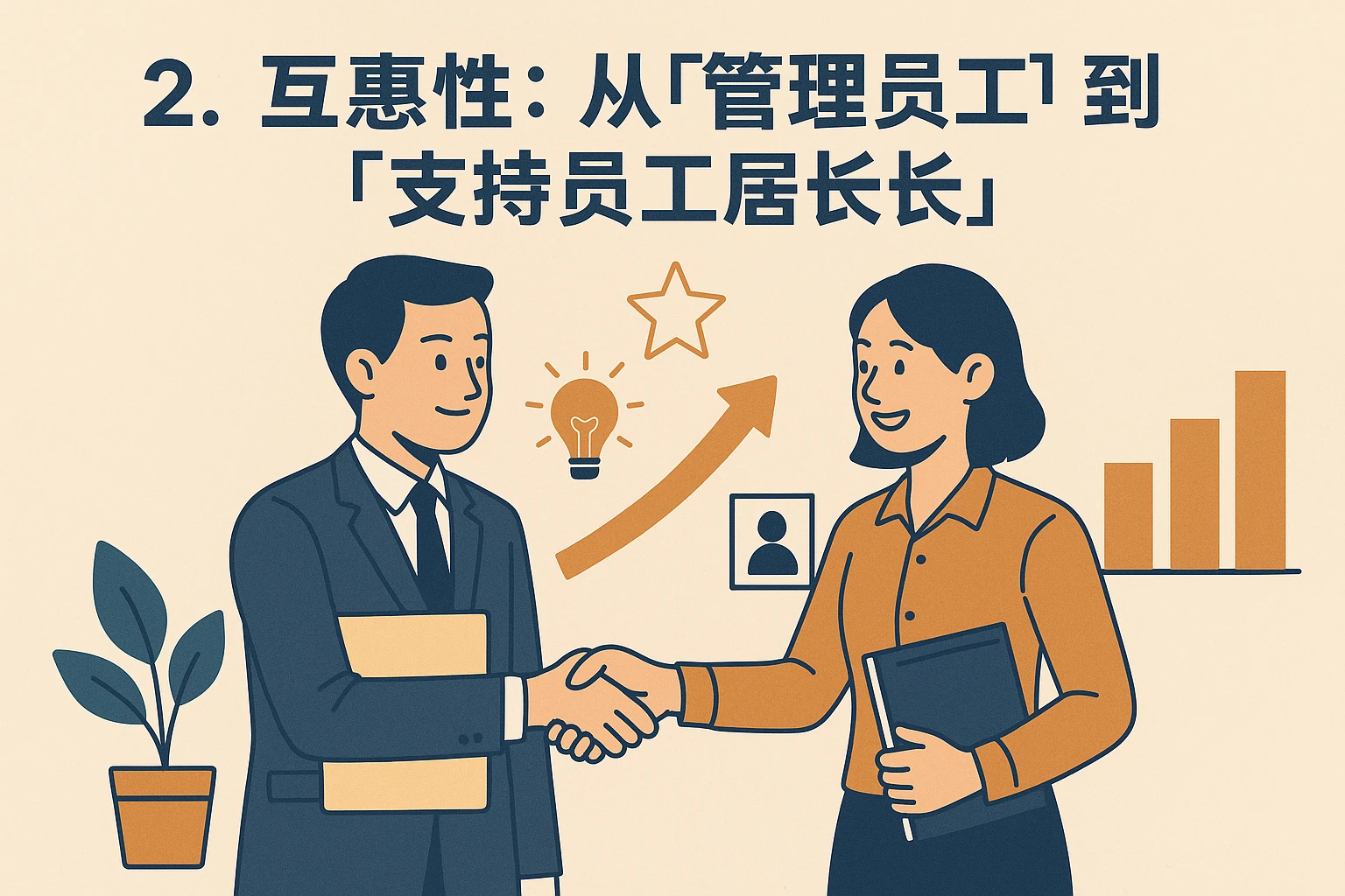 2. 互惠性：从“管理员工”到“支持员工成长”