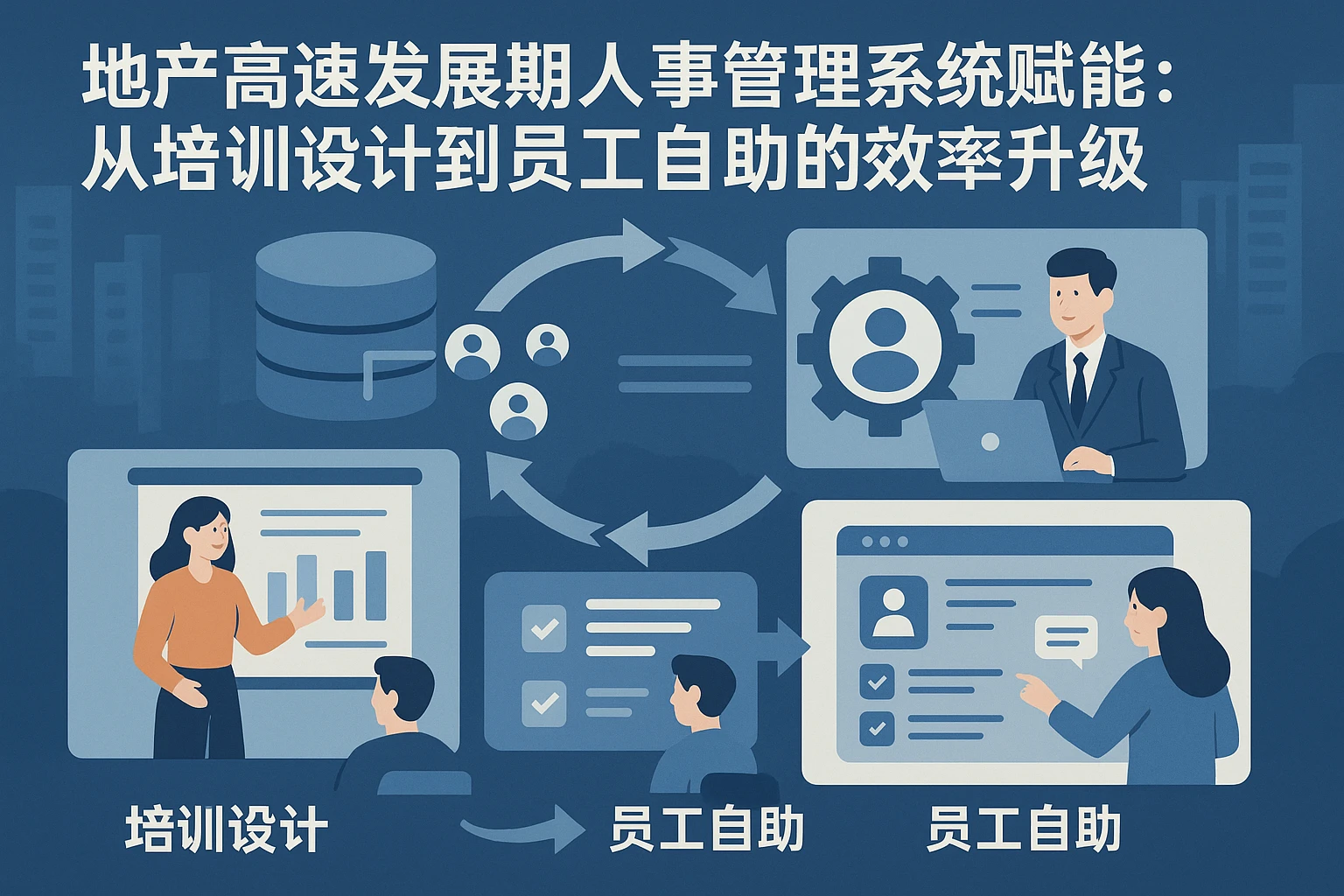 地产高速发展期人事管理系统赋能：从培训设计到员工自助的效率升级