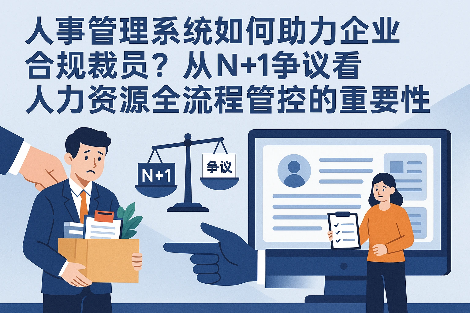 人事管理系统如何助力企业合规裁员？从N+1争议看人力资源全流程管控的重要性