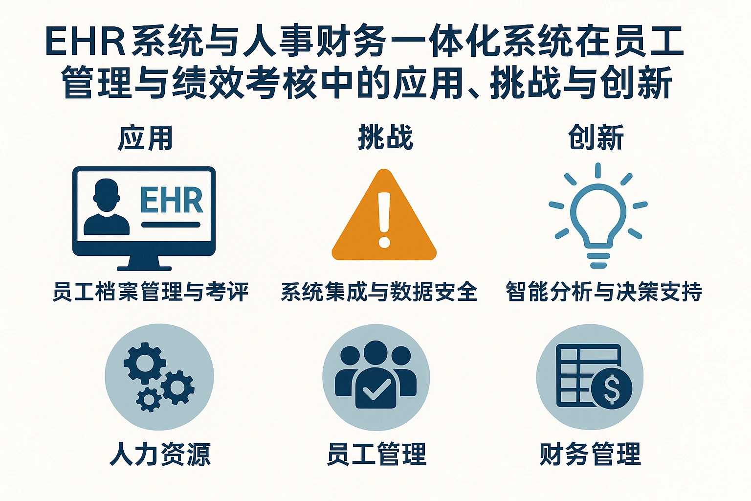 EHR系统与人事财务一体化系统在员工管理与绩效考核中的应用、挑战与创新