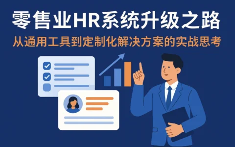零售业HR系统升级之路：从通用工具到定制化解决方案的实战思考