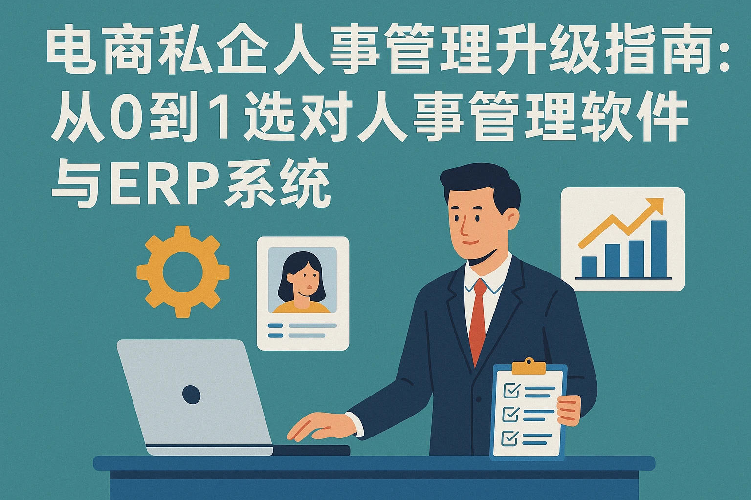 电商私企人事管理升级指南：从0到1选对人事管理软件与ERP系统