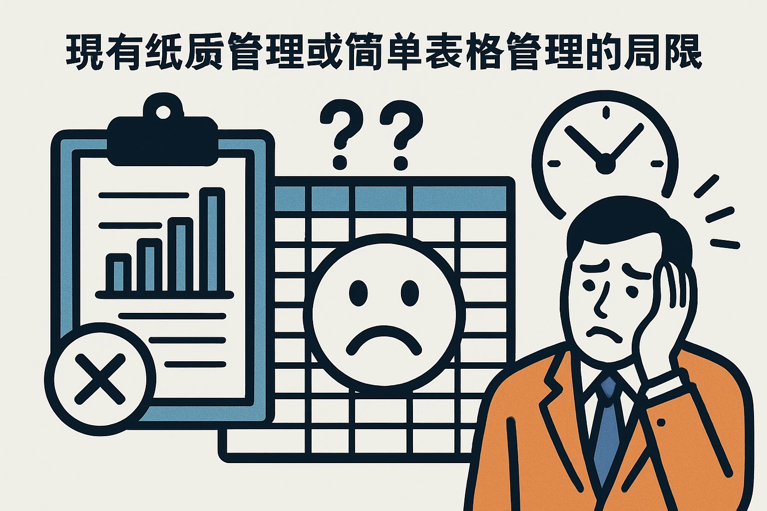 现有纸质管理或简单表格管理的局限