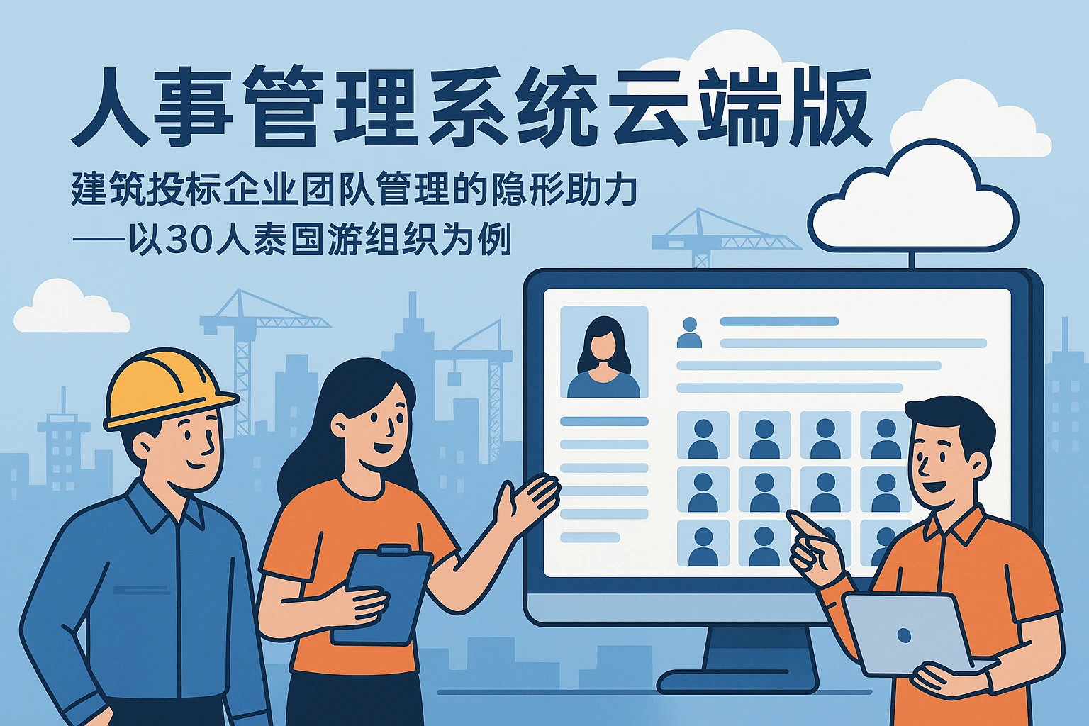 人事管理系统云端版：建筑投标企业团队管理的隐形助力——以30人泰国游组织为例