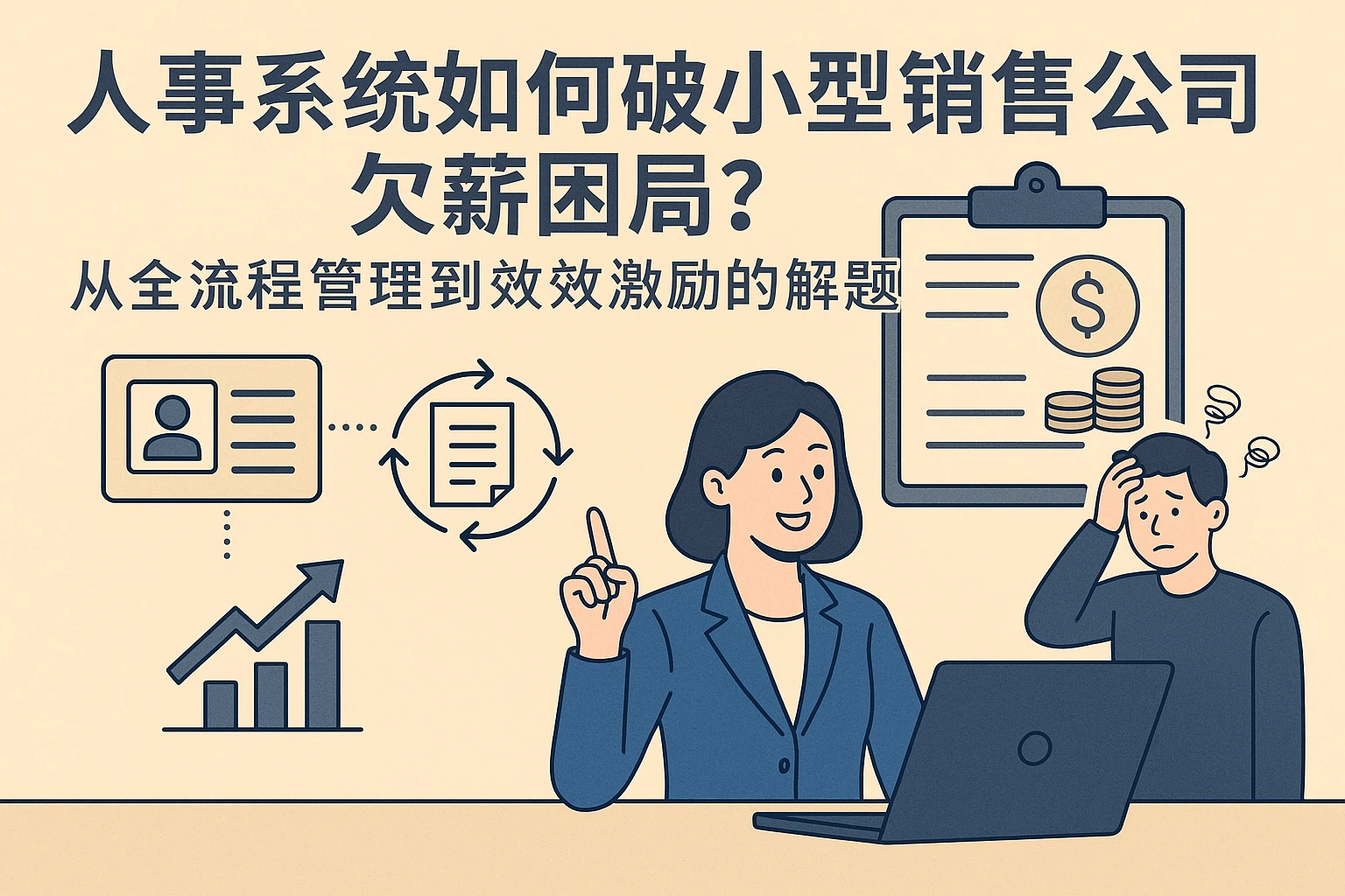 人事系统如何破解小型销售公司欠薪困局？从全流程管理到绩效激励的解题思路